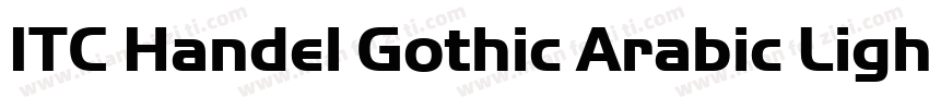 ITC Handel Gothic Arabic Light字体转换